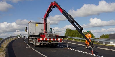 Tow truck loader crane recovery