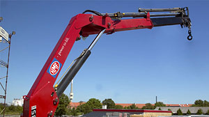 HMF loader crane boom hydraulics