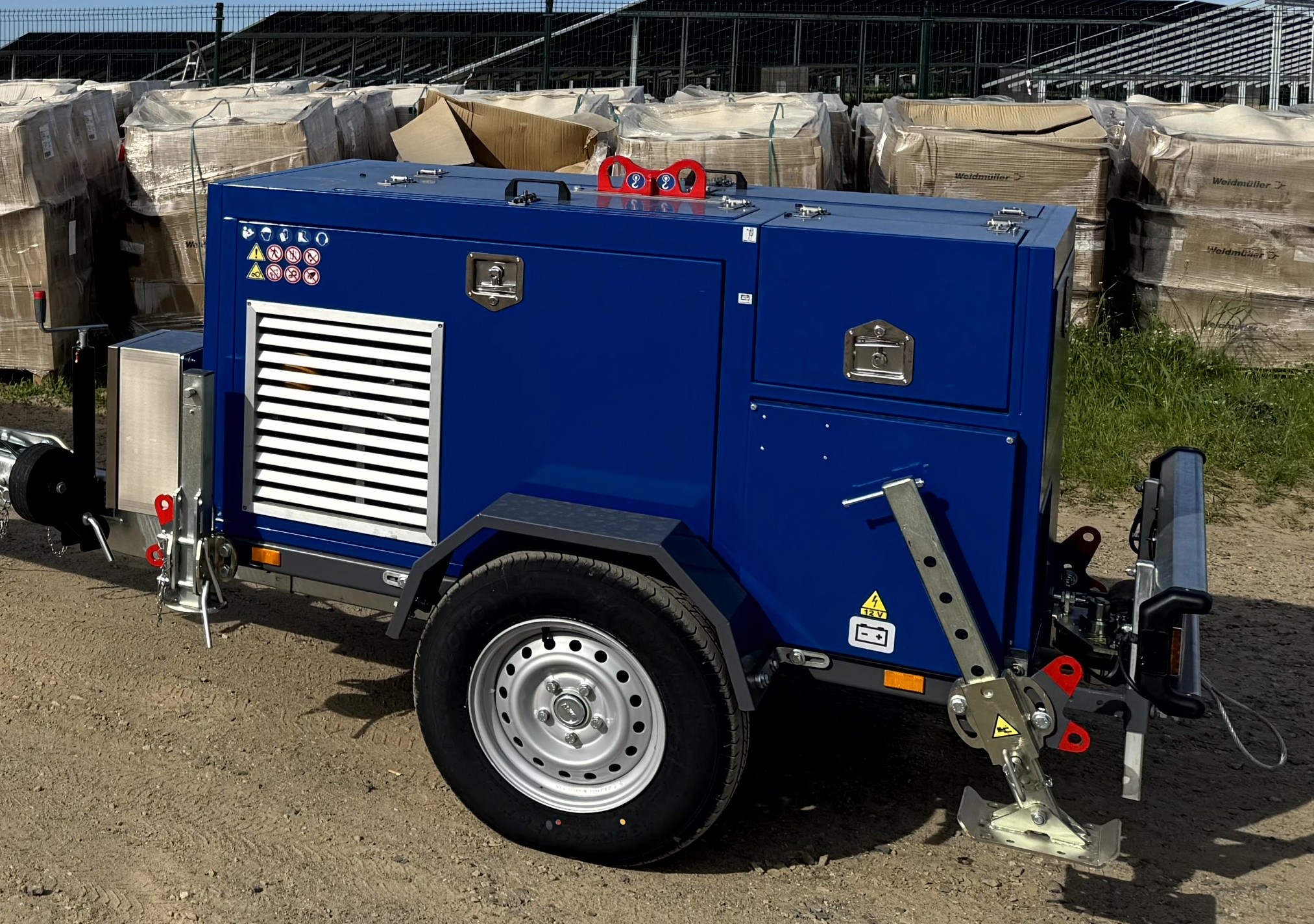 Generator trailer construction