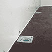 Box trailer with robust floor lashing rings for secure cargo fastening.