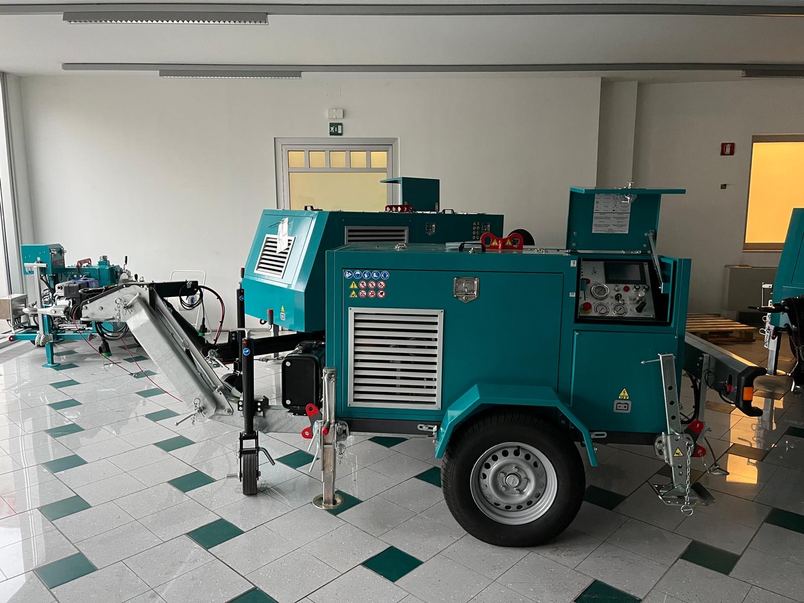 Cable laying trailer equipment