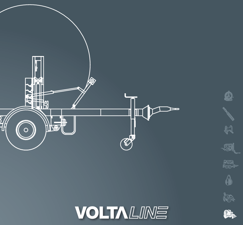 Cable drum transport trailer